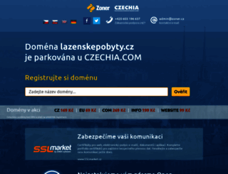 lazenskepobyty.cz screenshot