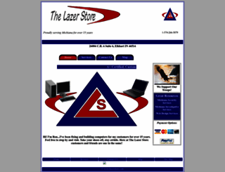 lazerstore.com screenshot