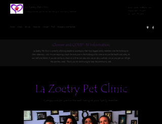 lazoetrypetclinic.com screenshot