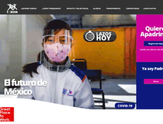 lazos.org.mx screenshot