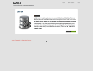 lazsqlx.wordpress.com screenshot