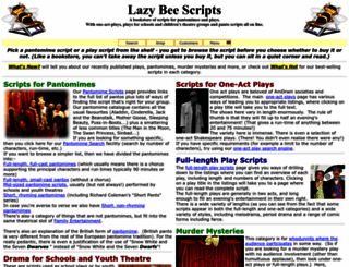 lazybeescripts.co.uk screenshot