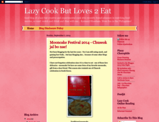 lazycookloves2eat.blogspot.com screenshot
