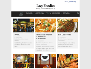 lazyfoodies.com screenshot