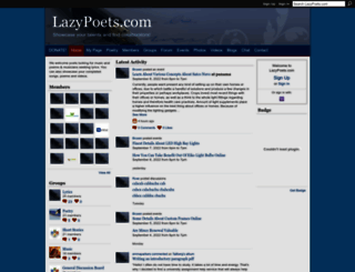 lazypoets.ning.com screenshot