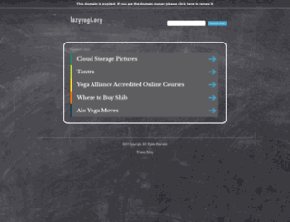 lazyyogi.org screenshot