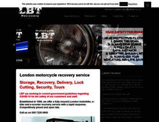 lbtmotorcyclerecovery.co.uk screenshot