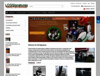 lcgsignatures.com screenshot