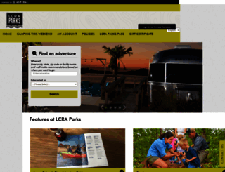 lcraparks.reserveamerica.com screenshot