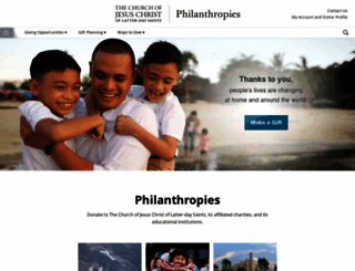 ldsphilanthropies.org screenshot