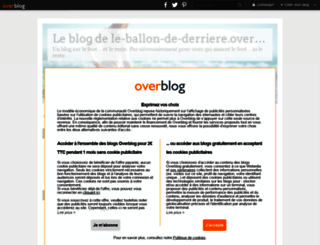 le-ballon-de-derriere.over-blog.com screenshot