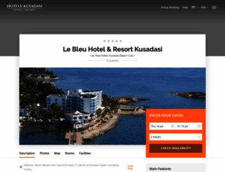 le-bleu-resort.hotels-kusadasi.com screenshot