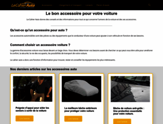 le-cahier-auto.com screenshot
