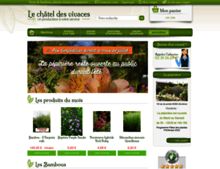 le-chatel-des-vivaces.com screenshot