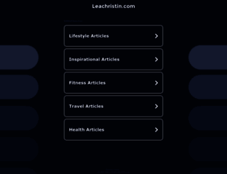 leachristin.com screenshot