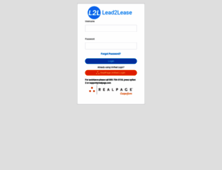 lead2lease.com screenshot