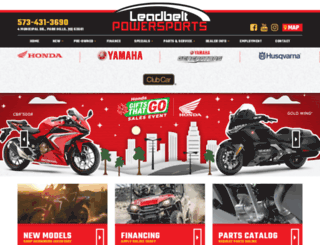 leadbeltpowersports.com screenshot