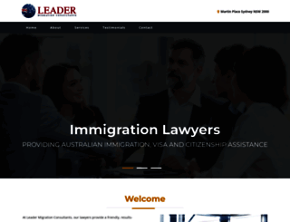 leadermigration.com.au screenshot