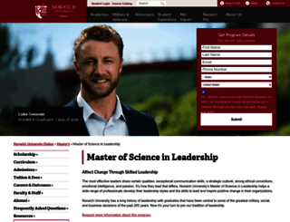 leadership.norwich.edu screenshot