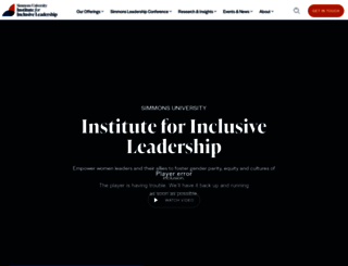 leadership.simmons.edu screenshot