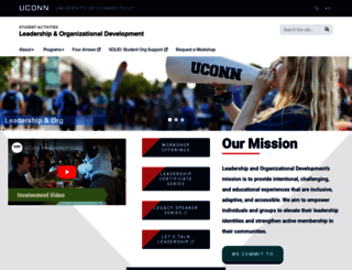 leadership.uconn.edu screenshot