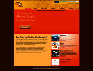 leadershipafricausa.org screenshot