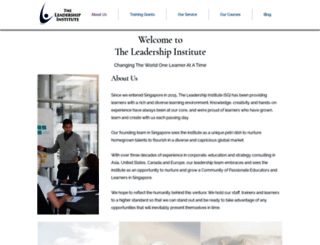 leadershipinstitute.sg screenshot