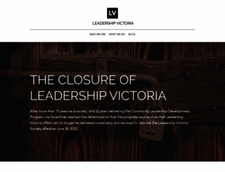 leadershipvictoria.ca screenshot