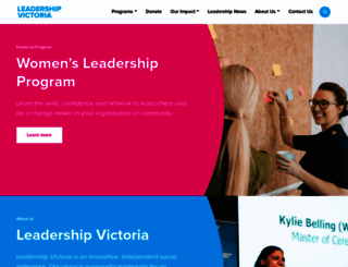 leadershipvictoria.org screenshot