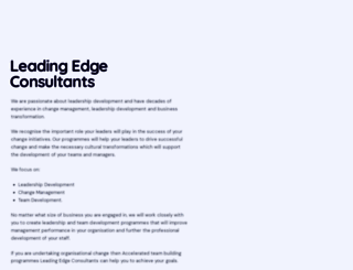 leadingedge-consultants.co.uk screenshot