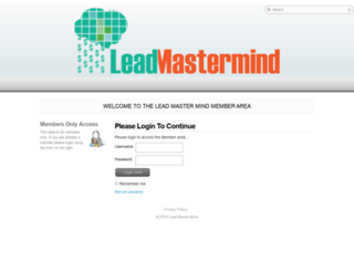 leadmastermind.com screenshot