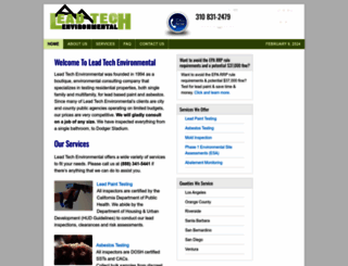 leadtechenvironmental.com screenshot