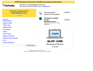 leadtrafficgenerator.com screenshot