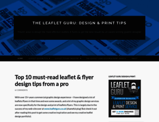 leafletdesignprint.wordpress.com screenshot