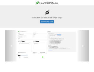 Access leafmailer.pw. Leaf PHPMailer - Download