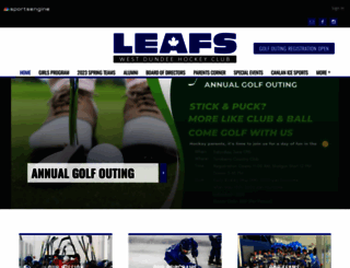 leafshockeyclub.com screenshot
