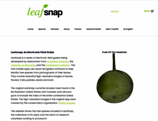 leafsnap.com screenshot