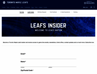 leafsnation.mapleleafs.com screenshot