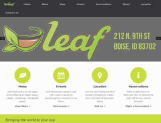 leafteaboise.com screenshot