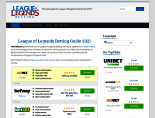 leagueoflegends-betting.com screenshot