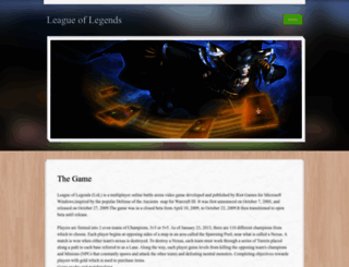 leagueoflegends01.weebly.com screenshot