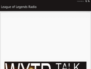leagueoflegendsradio.com screenshot