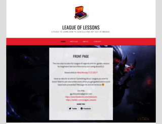 leagueoflesson.wordpress.com screenshot