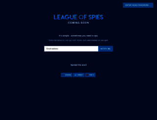 leagueofspies.myshopify.com screenshot