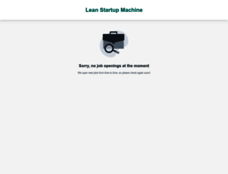 lean-startup-machine.workable.com screenshot