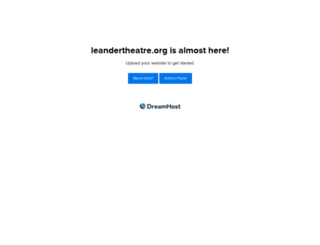 leandertheatre.org screenshot