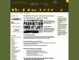 leanforeveryoneblog.com screenshot