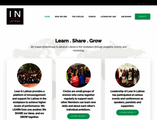 leaninlatinas.org screenshot