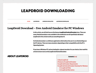 leapdroiddownloading.com screenshot