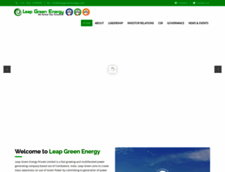 leapgreenenergy.com screenshot
